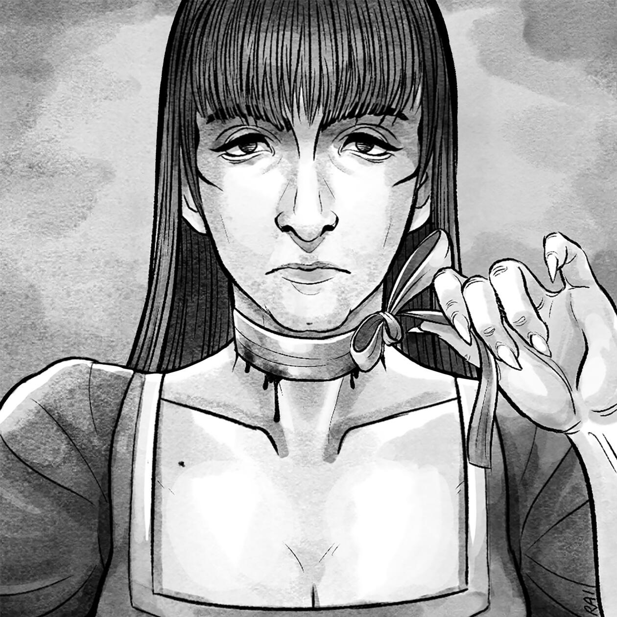 ‘Slice.’ Ink, Digital. 2018.