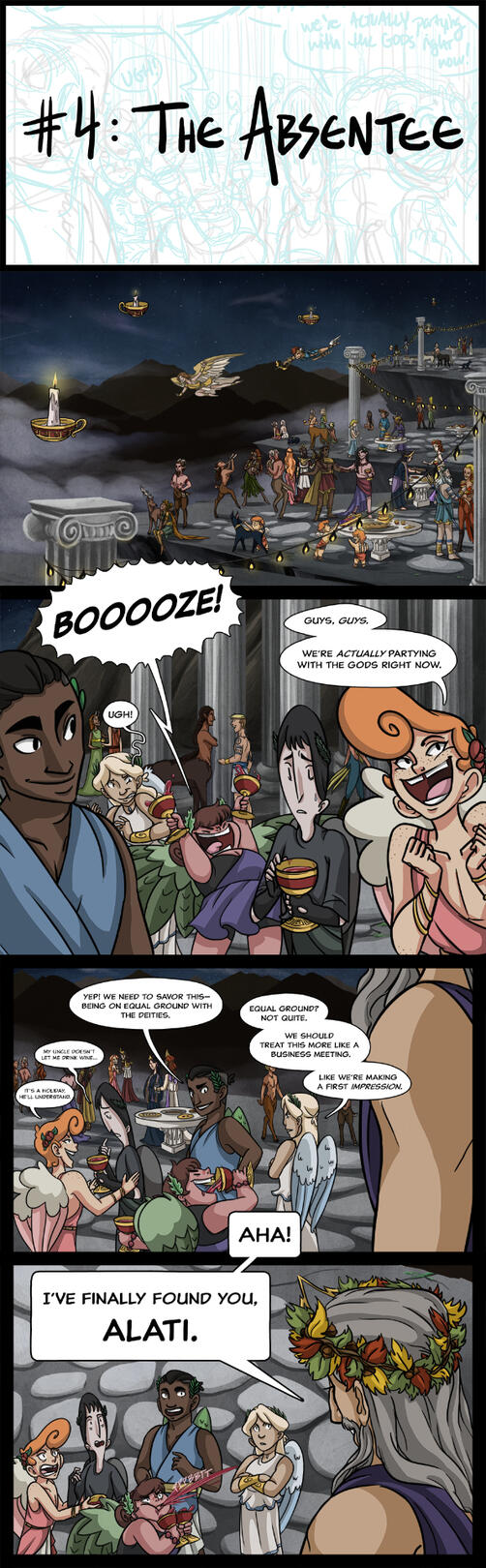 'The Absentee.' THE ALATI CHRONICLES. Ink, Digital. 2016.