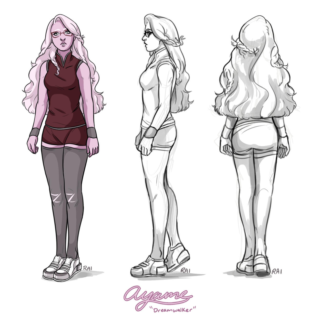 'Ayame (Dreamwalker).' Commissioned by Carson Adair. Digital. 2018.