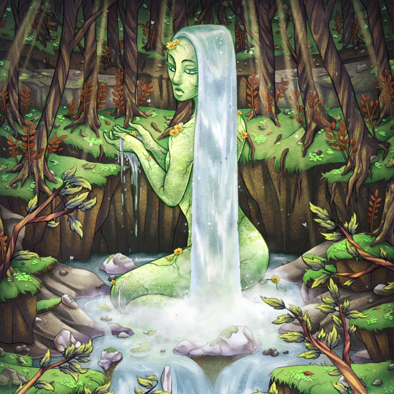 'Gaia.’ Ink, Digital. 2018.