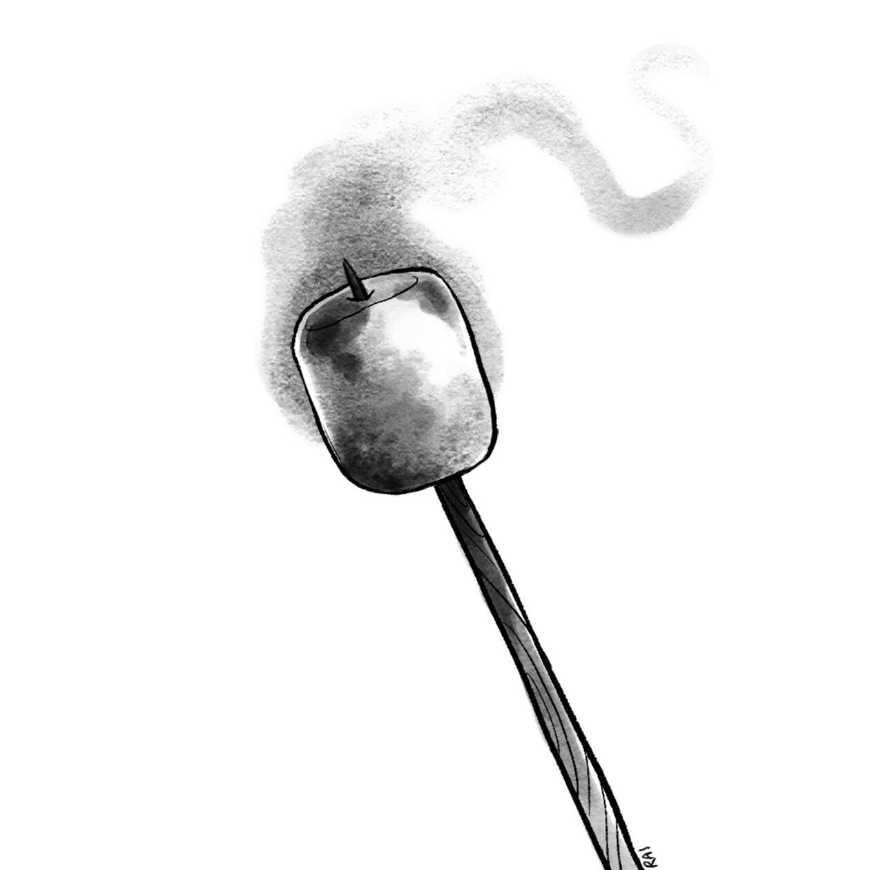 ‘Scorched.’ Ink, Digital. 2018.