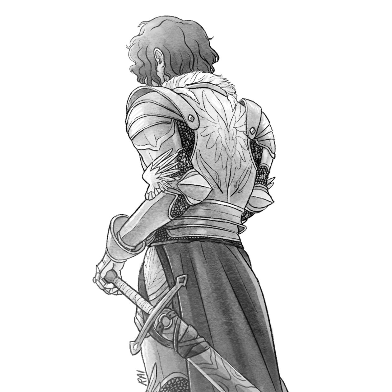 ‘Guarded.’ Ink, Digital. 2018.