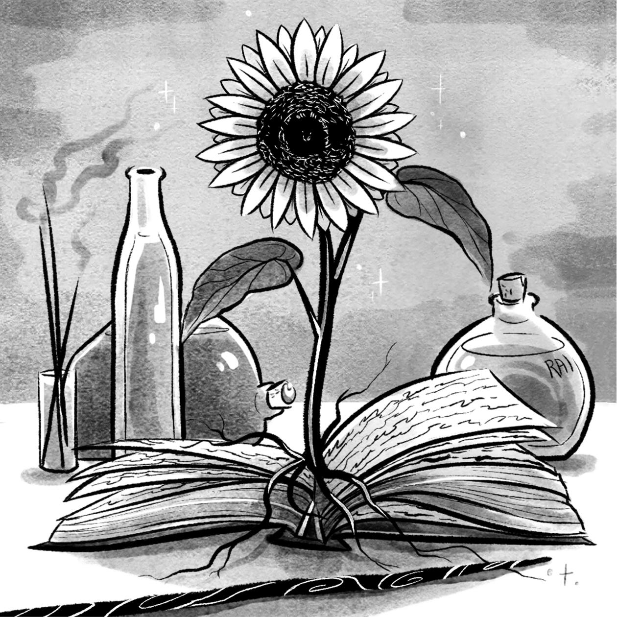 ‘Spell.’ Ink, Digital. 2018.