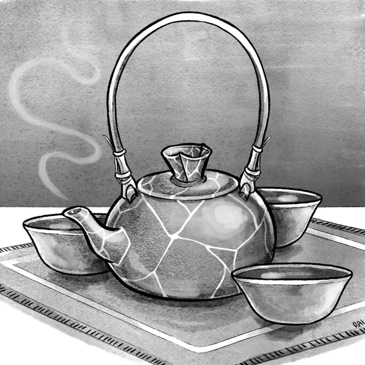 ‘Breakable.’ Ink, Digital. 2018.