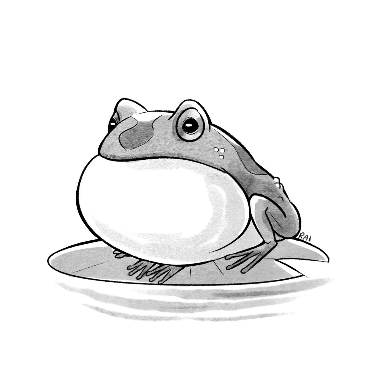 ‘Swollen.’ Ink, Digital. 2018.