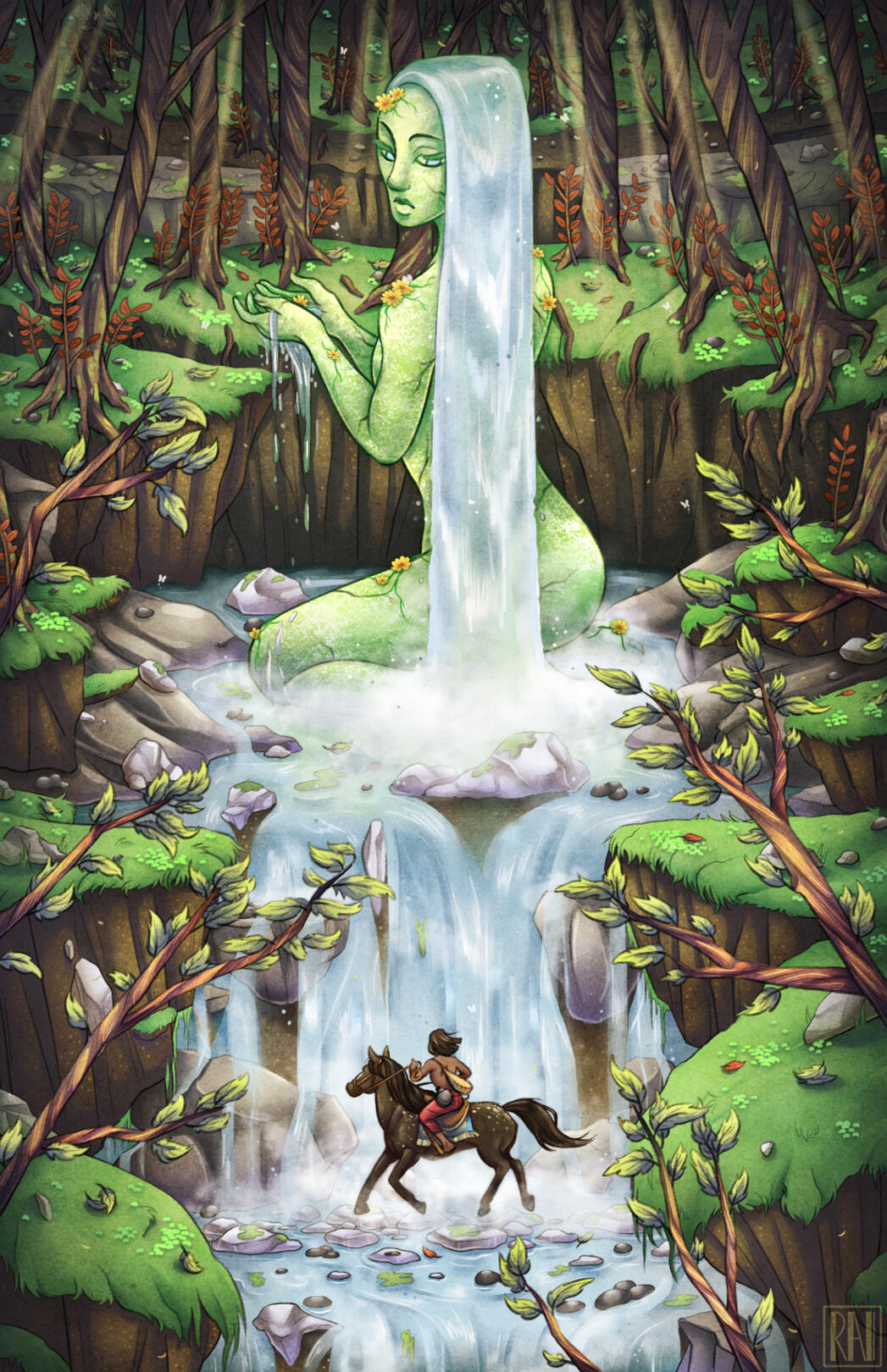 'Gaia.’ Ink, Digital. 2018.