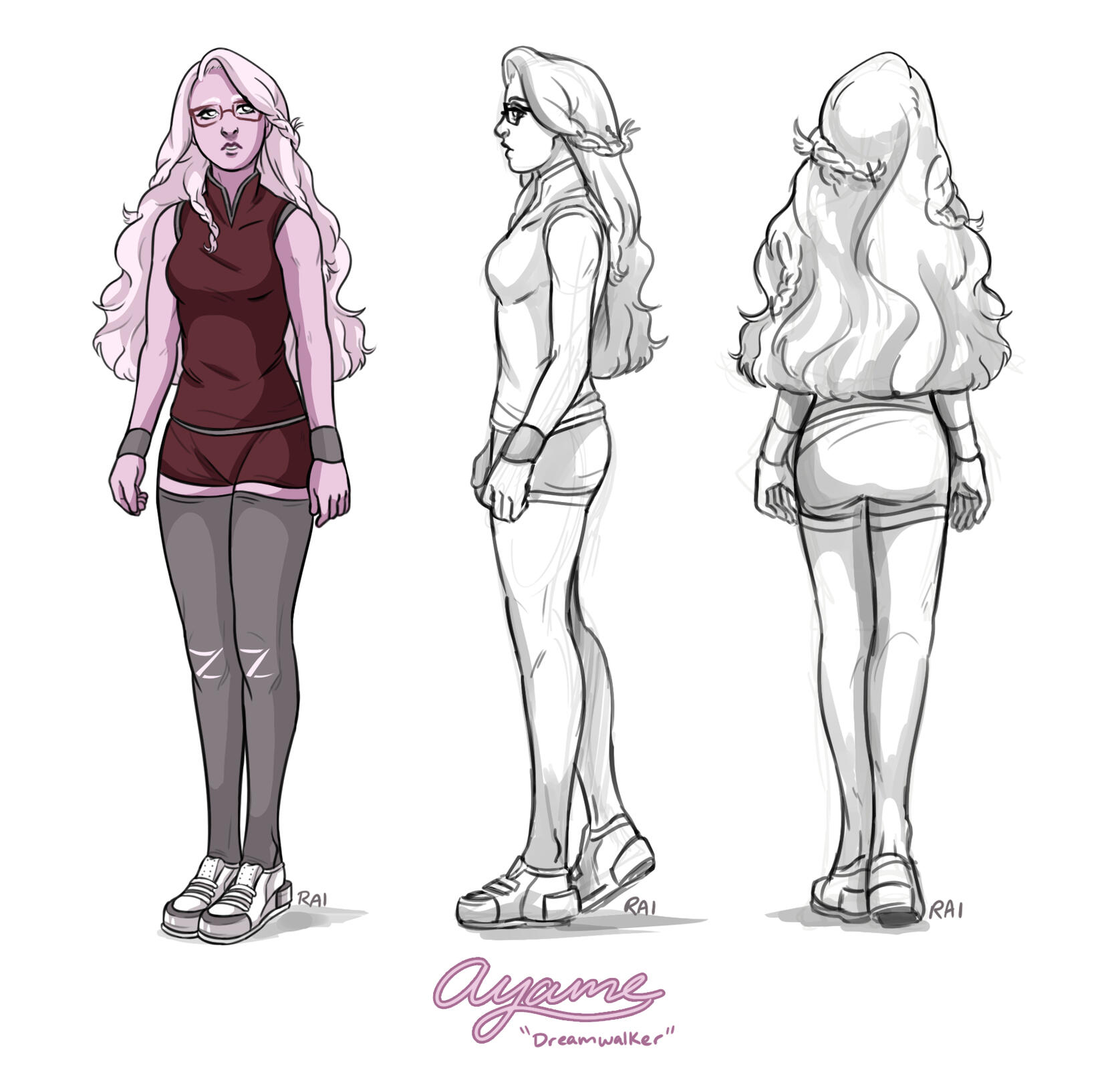 'Ayame (Dreamwalker).' Commissioned by Carson Adair. Digital. 2018.