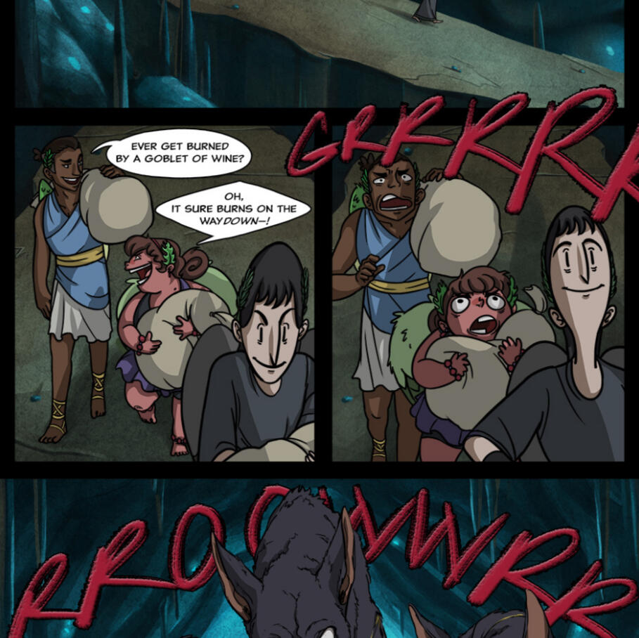 'Cerberus.' THE ALATI CHRONICLES. Ink, Digital. 2016.