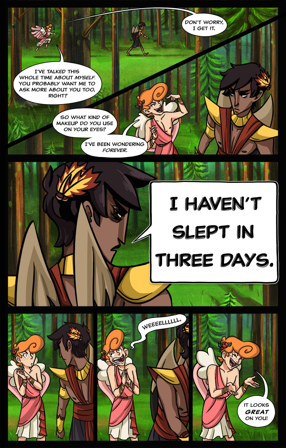 'Guyliner, Page 2.' THE ALATI CHRONICLES. Ink, Digital. 2016.