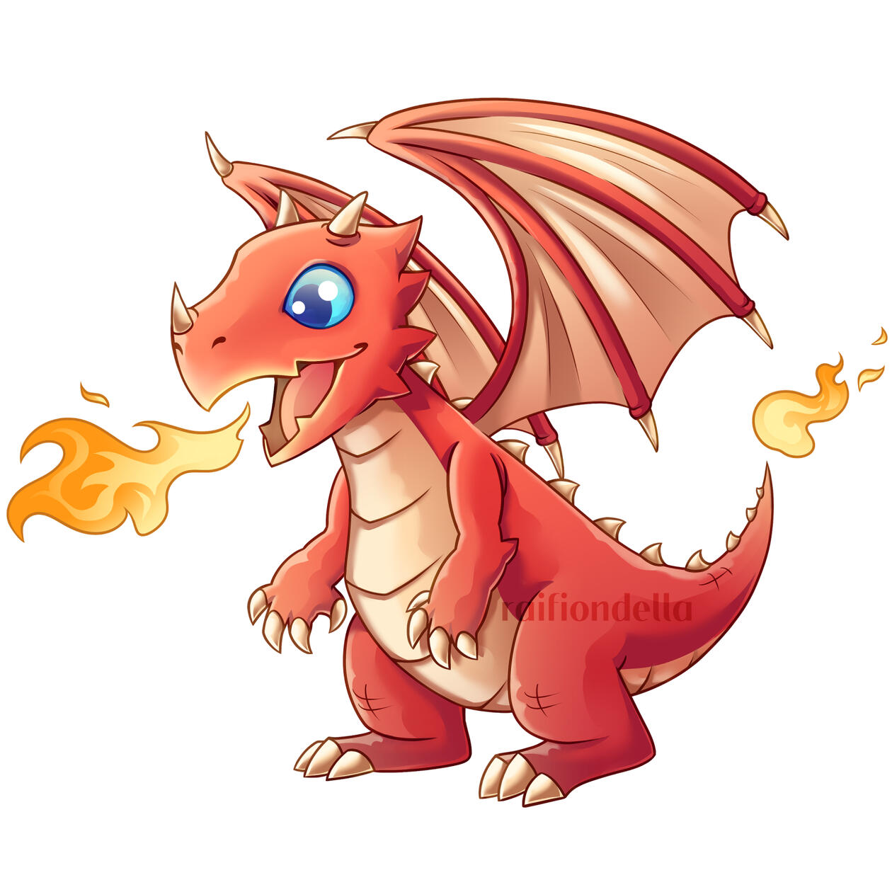 ‘FireDragon.’ Commission for Nicholas Fiondella. Digital. 2021.